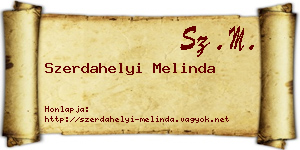 Szerdahelyi Melinda névjegykártya